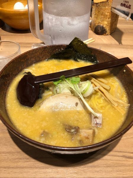 「味噌ラーメン」@白樺山荘 北海道ラーメン道場店の写真