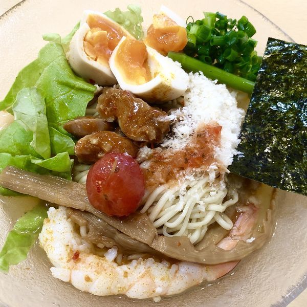 「冷やしかれーそば（並）」@すすり処  奥がわの写真