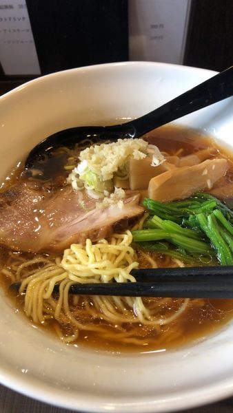 「ジンジャーオイル支那そば＋大盛」@中華ひろとの写真