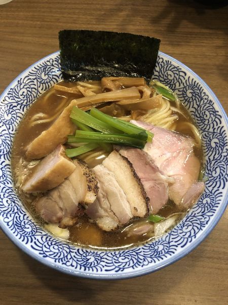 「チャーシュー生姜醤油そば＋中盛＋小ライス」@煮干しつけ麺 宮元の写真