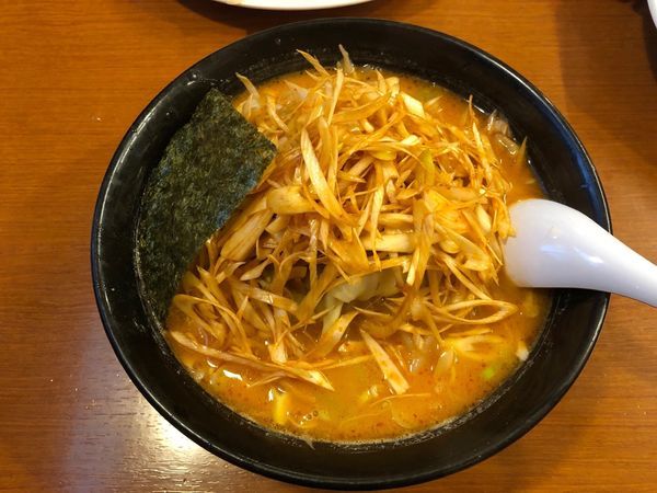「辛っ風おやじ麺ネギトッピ」@ラーメンおやじ 本店の写真