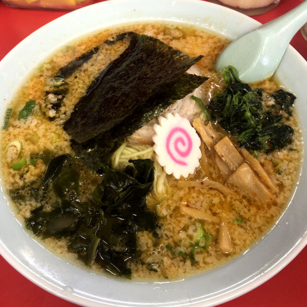 「ラーメン　630円　辛味スパイス　80円」@ラーメンショップ 太田店の写真