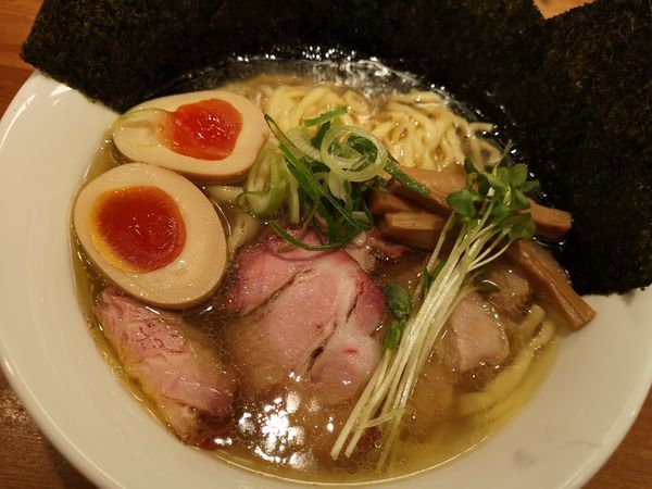 「特製 塩そば(手もみ中太麺)」@麺処 いち林の写真