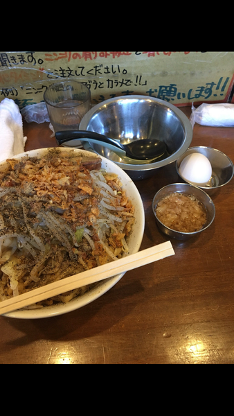 「汁なし」@ラーメン荘 歴史を刻め 新栄店の写真