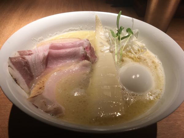 「特製 鶏白湯」@楢製麺の写真