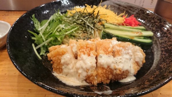 「肉タル冷し麺」@つけ麺二代目いさおの写真