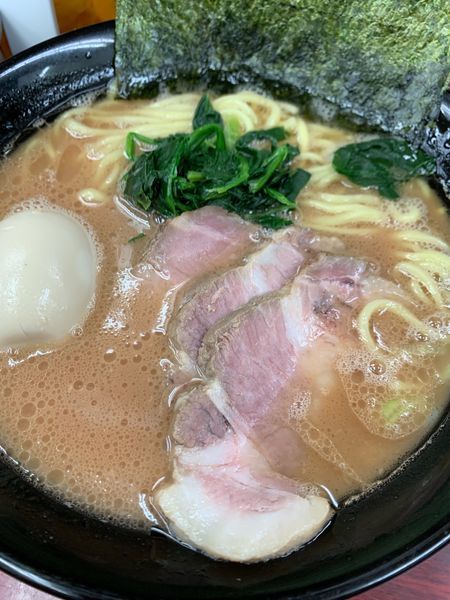 「チャーシューメン850円+味玉50円。」@横浜ラーメン武蔵家 菊名店の写真