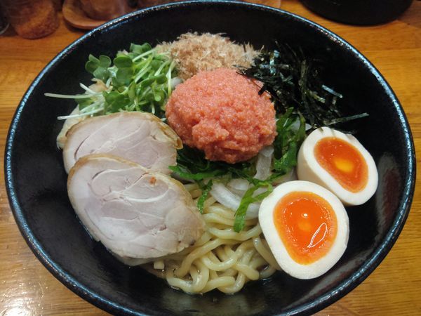 「【限定】明太子まぜそば ￥800」@麺屋 鶏口の写真
