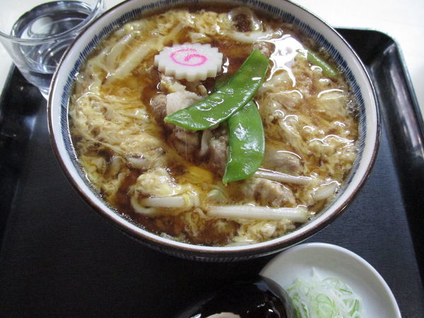 「親子南ばんうどん　「650円」」@更科そば店の写真