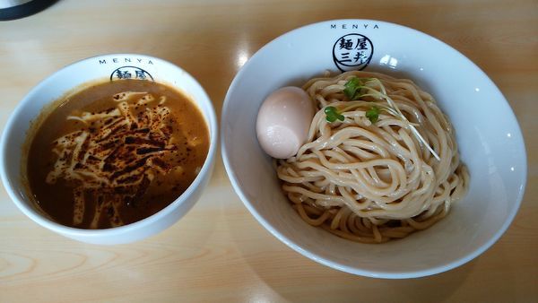 「カレーつけ麺￥830-＋中盛￥50-＋味玉￥100-」@麺屋三井の写真