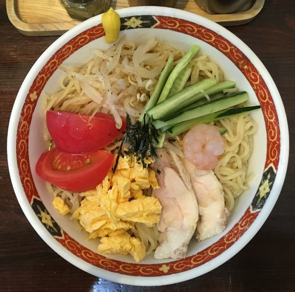 「冷やし中華 大盛」@わんたんめんの店 しお福の写真