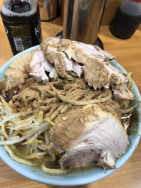 「小ラーメン 豚増 和風BB」@ラーメン二郎 八王子野猿街道店2の写真