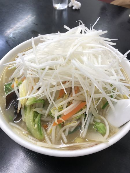 「タンメン ネギトッピング」@中華 福吉の写真