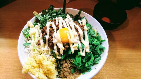 「【限定】我流豚星。台湾混蕎麦(大蒜･マヨネーズ)+塩」@豚星。の写真