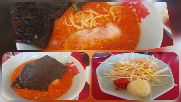 「辛味噌ネギラーメン840円＋チャーシュー2枚(携帯クーポン)」@山岡家 川島店の写真