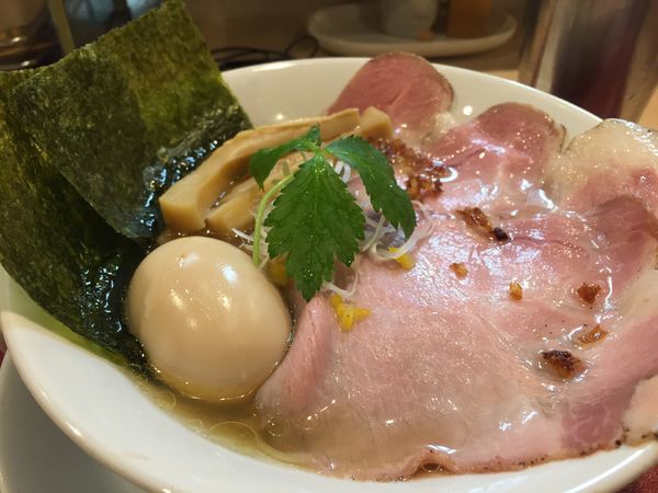 「特製金色貝そば」@燃えよ麺助の写真