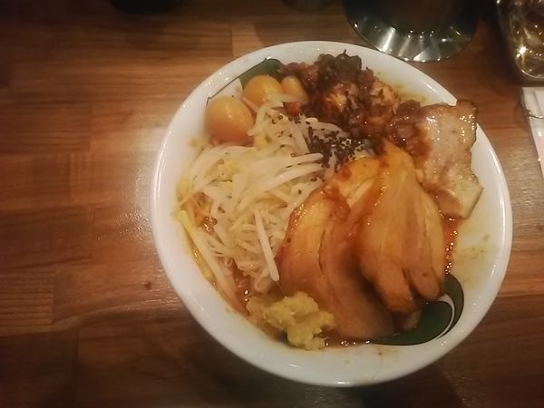 「雷 味噌(ミニ)＋雷増し」@雷 北松戸本店の写真