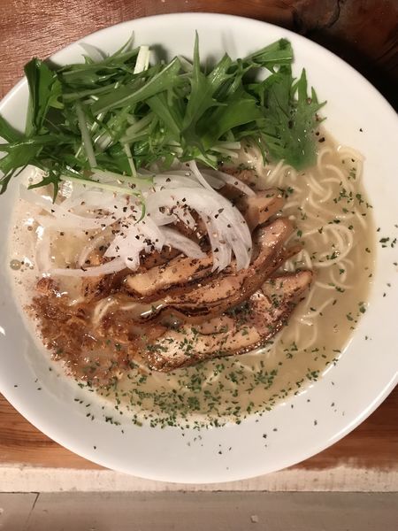 「トリソバ塩大盛（¥950)」@natural taste cafe analogの写真