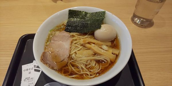 「中華そば＋味玉」@舎鈴 シャポー本八幡店の写真