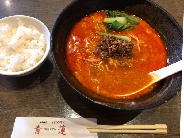 「担々麺（ライス付き）」@China Kichen 青蓮の写真