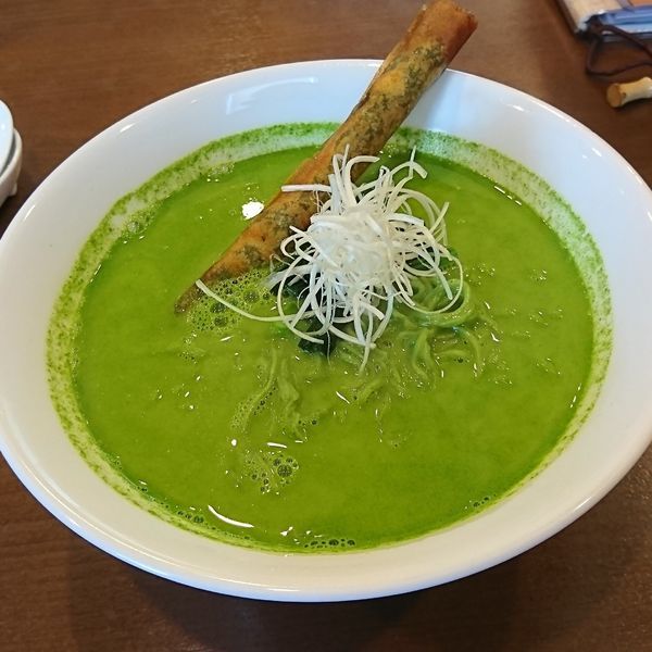 「小松菜クリーミーラーメン」@中華 ひろやの写真