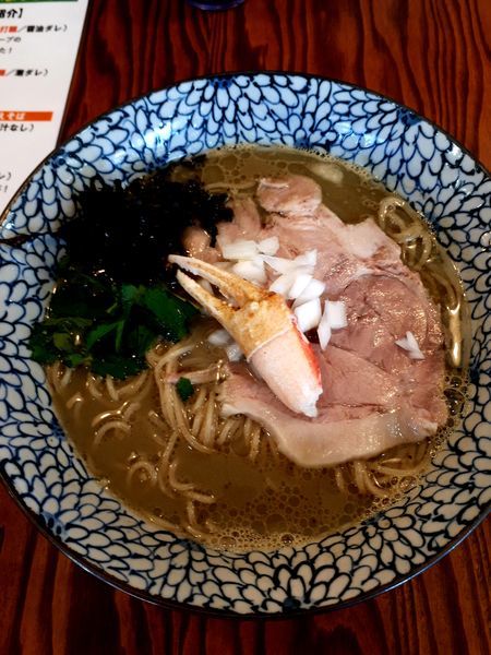 「蟹SOBA900円」@拉麺 イチバノナカの写真