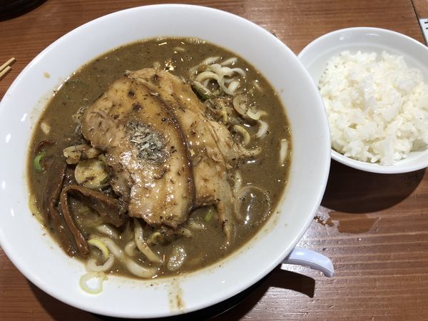 「ごぐにぼMax+半ライス（950+50円）」@長尾中華そば 東京神田店の写真