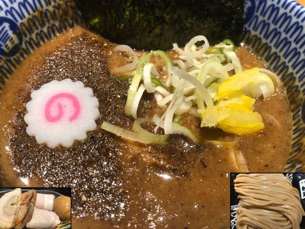 「柏幻霜ポーク全部のせ濃厚つけめん（大）」@松戸富田麺絆の写真
