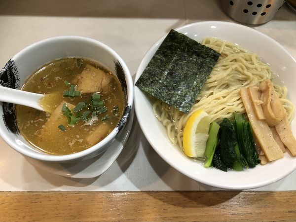 「【ぬるぬる】淡麗塩つけ麺」@麺屋 扇 SENの写真