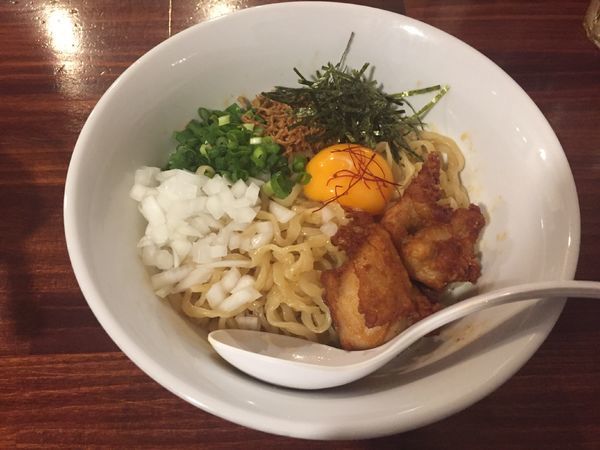 「辛鶏まぜそば」@麺屋きよたかの写真