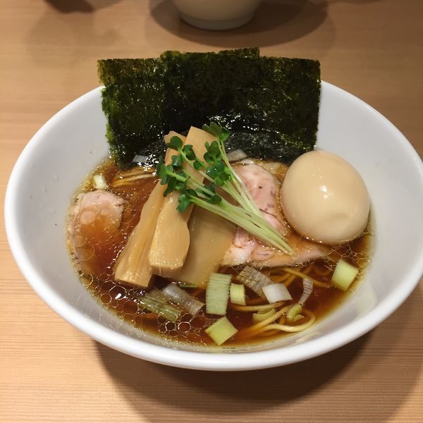 「特製中華そば」@中華そば たかばんの写真