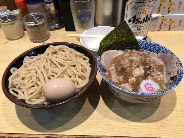 「つけチャーシュー+ビール」@くり山の写真