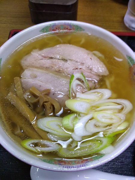 「手打らーめん 690円 手造り餃子3個 320円」@さのらーめん 唐沢亭の写真