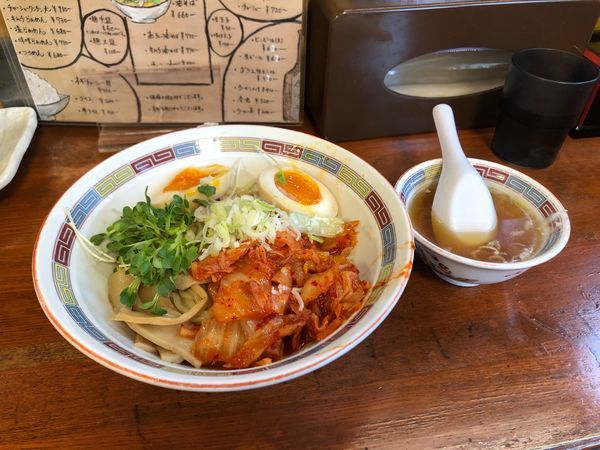 「キムチ油そば」@宝華らぁめんの写真