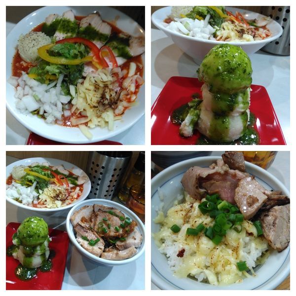 「【限定】イタリアン担々麺＋チーズご飯＋炙りチャーシュー丼」@麺屋 扇 SENの写真