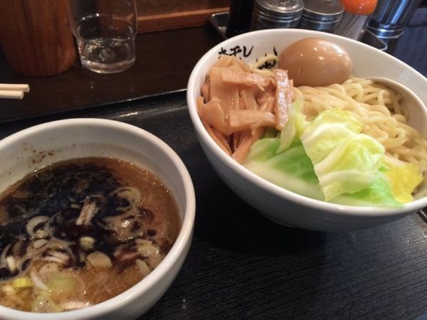 「黒煮干しつけ麺」@煮干しらーめん青樹 立川店の写真