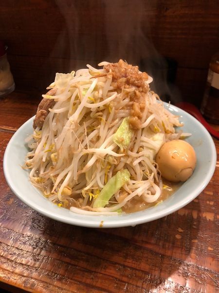 「小野菜ちょいマシ、味玉」@立川マシマシの写真