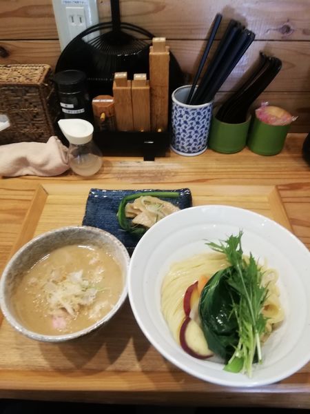 「無添加つけ麺　大　900円メンマ100円」@つけ麺 竹川の写真