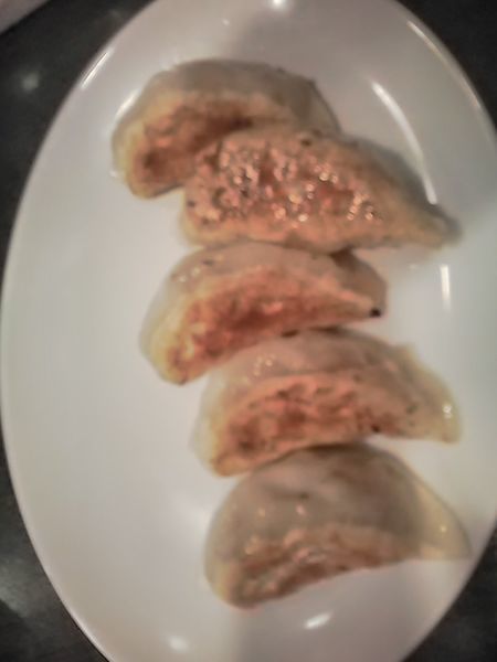 「焼き餃子(5個)(500円)」@赤門の写真