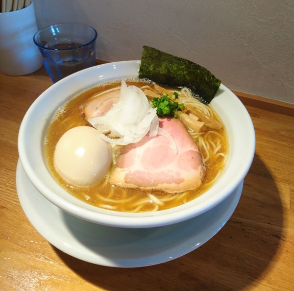 「味玉煮干しそば 中盛」@らーめん専門 うしおととりの写真