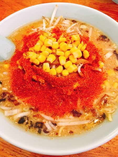 「味噌コーンラーメン」@サッポロラーメン羆 由良店の写真