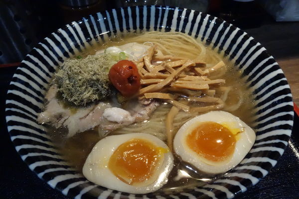 「懐かしの平成中華そば+煮卵」@暗黒中華そば 雷電の写真