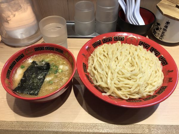 「豚鶏つけ麺＋特盛」@赤備の写真