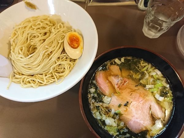 「つけ麺(塩)+半味玉(900円)」@鶏こく中華 すず喜の写真