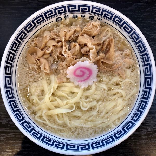 「朝塩 肉らーめん (650円)」@製麺屋慶史 麺ショップ 西月隈の写真