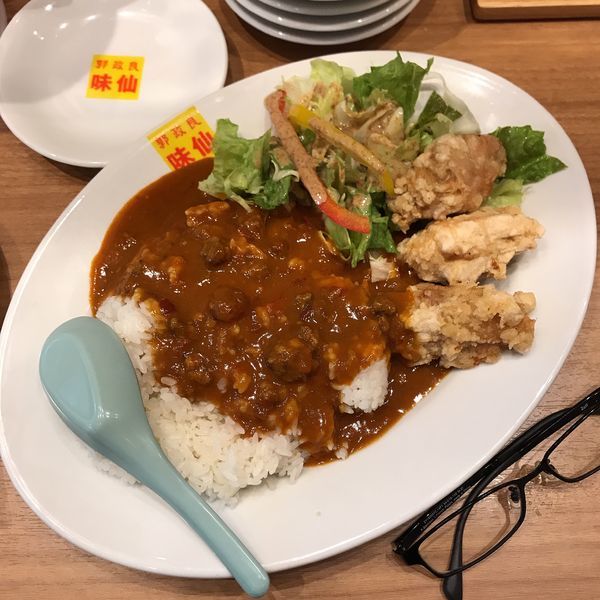 「秘伝 台湾ミンチカレー（辛味）」@郭 政良 味仙 東京ニュー新橋ビル店の写真