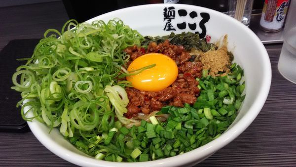 「九条ねぎ増し台湾混ぜそば　大盛」@麺屋 こころ 蒲田店の写真