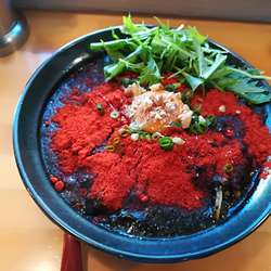 6/16 辛汁なし黒胡麻担々麺900円+大盛り200円