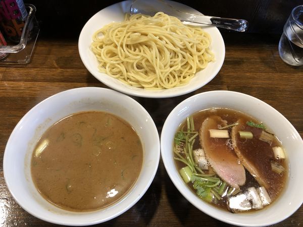 「鴨と牡蠣味噌のつけ麺」@Soupmenの写真