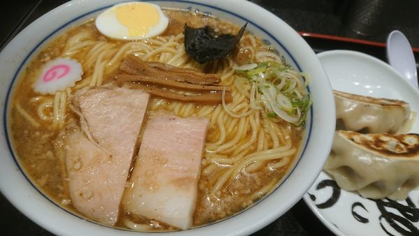 「中華そば大＋餃子２個」@松戸富田麺絆の写真